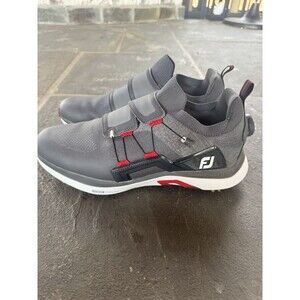 FootJoy Hyperflex BOA Golf Shoes Men Size 11.5 M Gray Red Spiked 51045 Near Mint